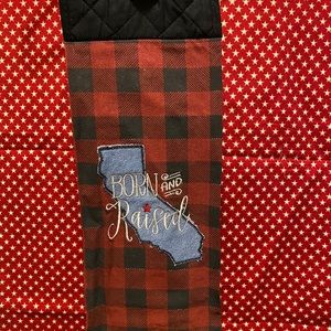 Handmade hanging hand towel